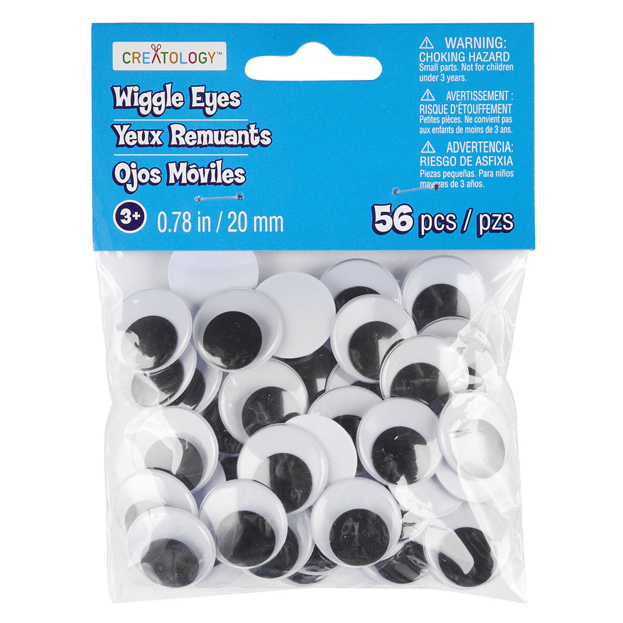 12 Packs: 56 ct. (672 total) 20mm Flat Back Wiggle Eyes Value Pack by Creatology™